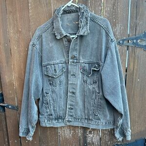 Levi's Vintage Thrashed Gray Denim Jacket